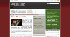 Desktop Screenshot of goodtastereport.com